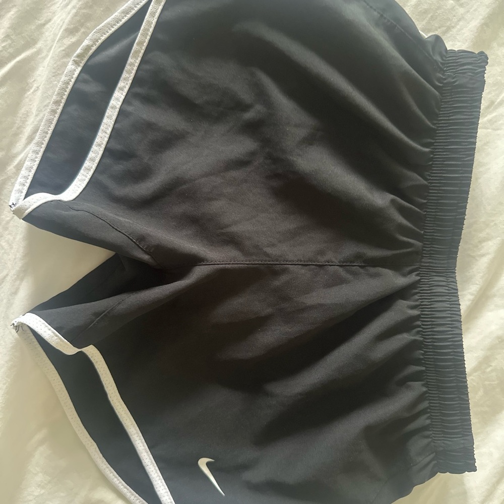 Nike Dri-FIT White and Black Shorts